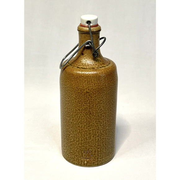 Vintage MKM Stoneware Beer Bottle w/ Porcelain Lid & Bale Collectors - Picture 1 of 7